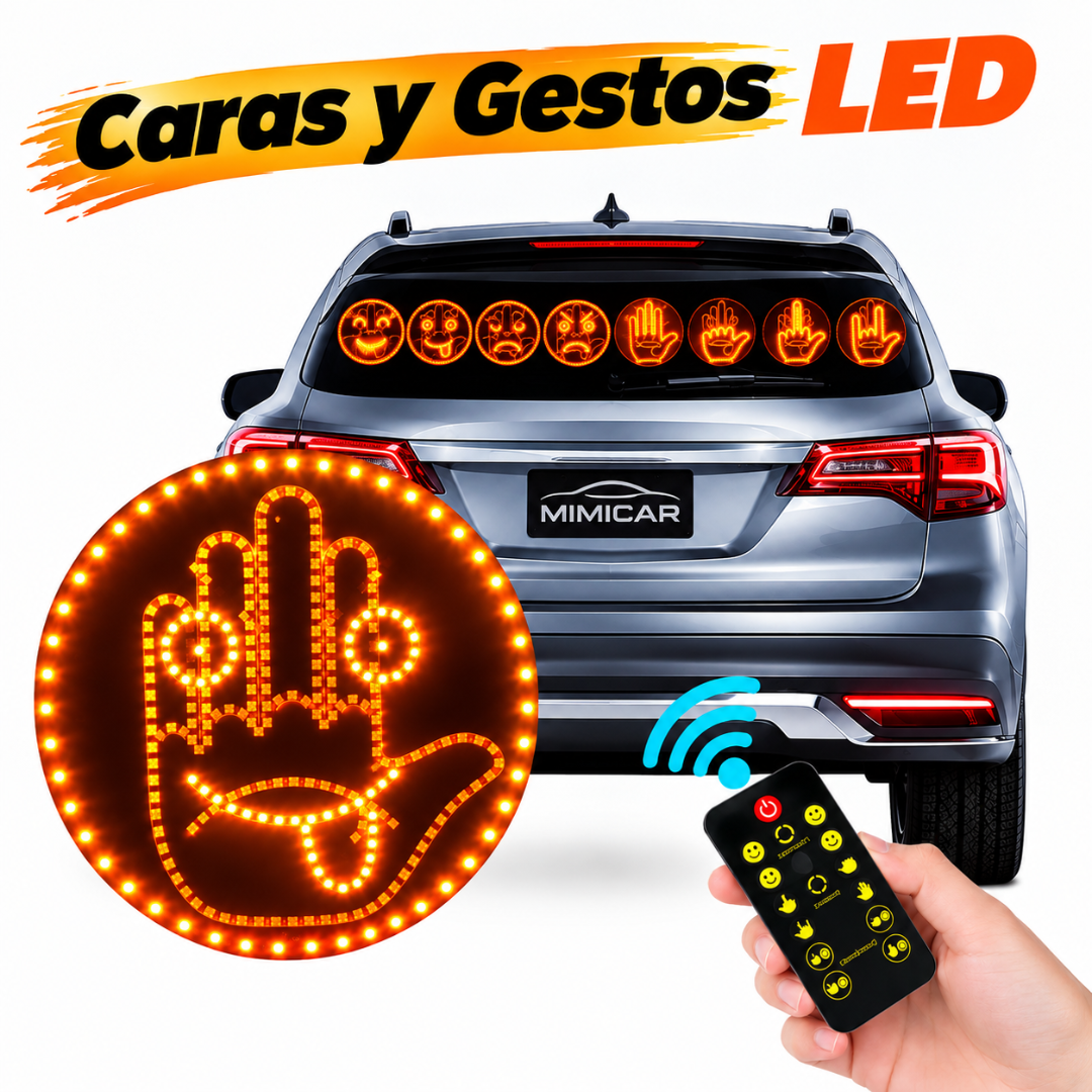 Luz LED de Gestos y Caras Divertidas
