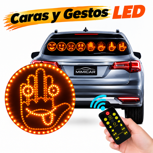 Luz LED de Gestos y Caras Divertidas