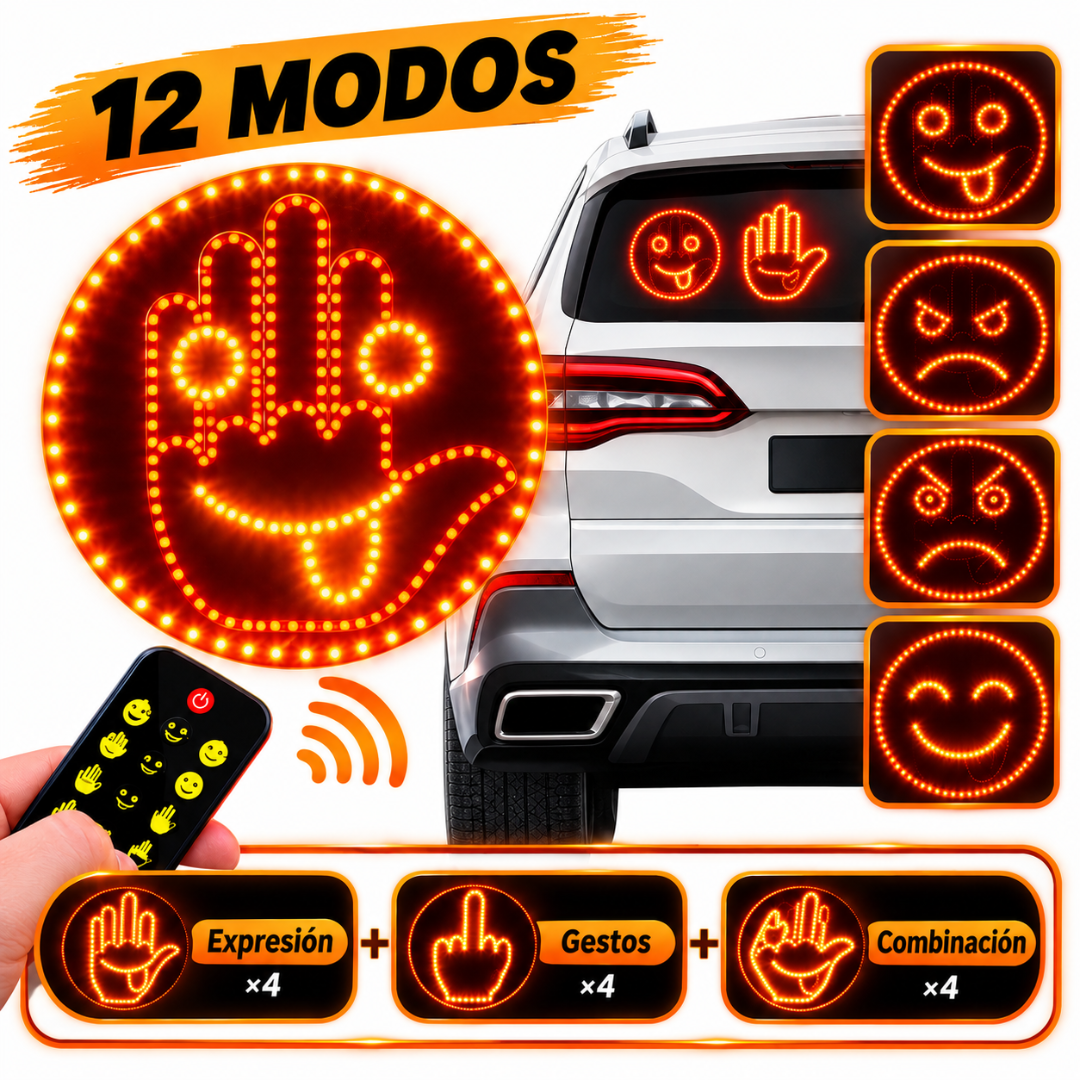 Luz LED de Gestos y Caras Divertidas