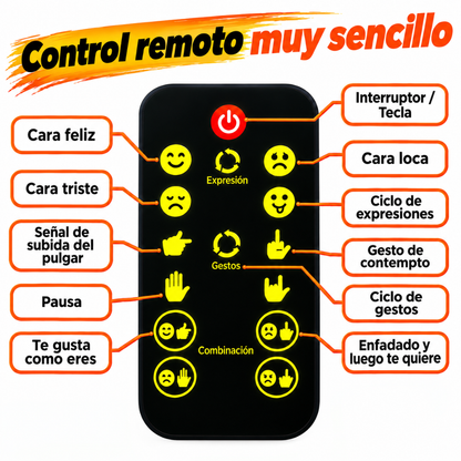 Luz LED de Gestos y Caras Divertidas