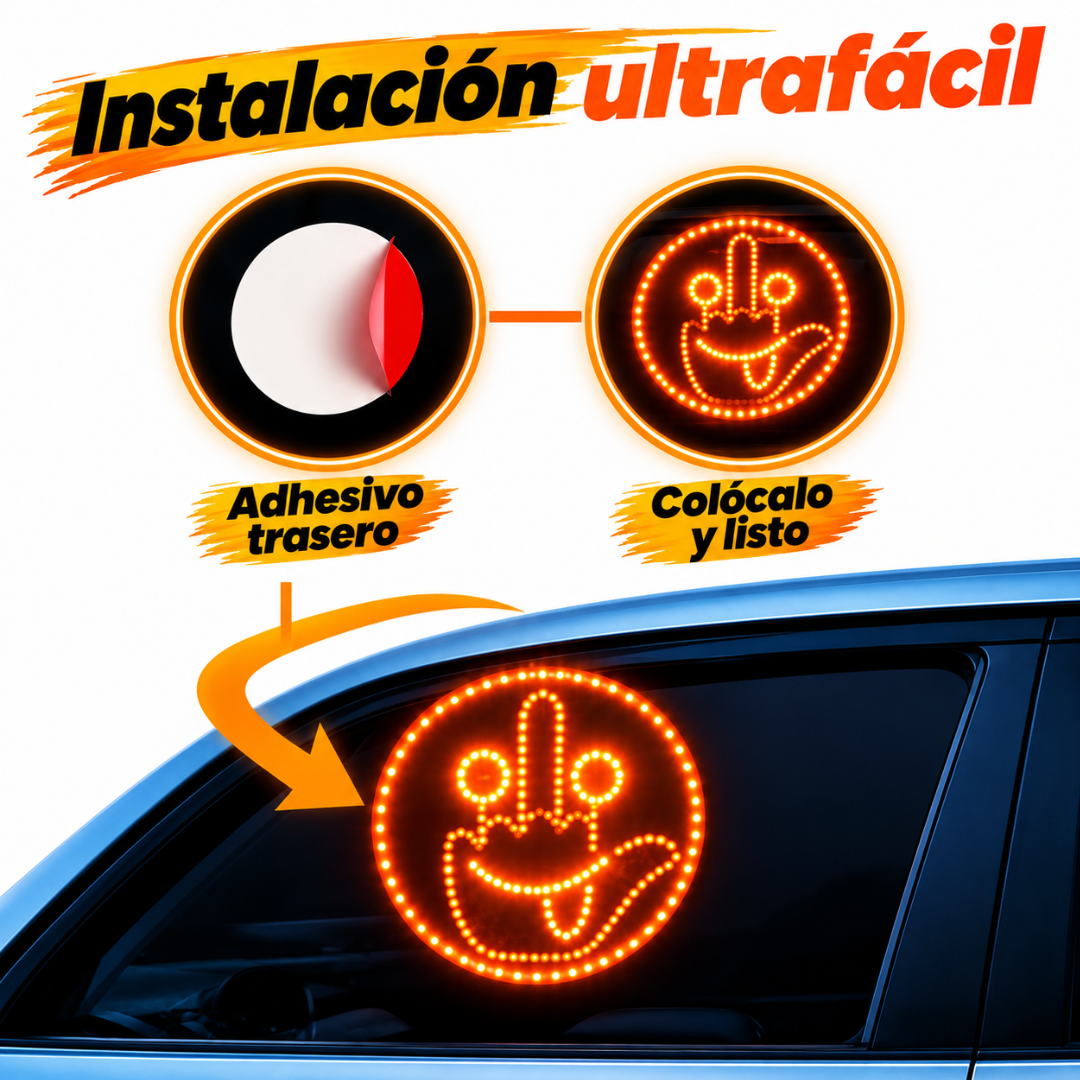 Luz LED de Gestos y Caras Divertidas